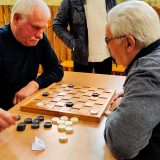 Pirmasis Darbėnų seniūnijos šaškių turnyras: triumfavo Alfonsas Navickas iš Kretingos